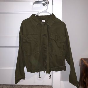 Military Green Bomber Jacket